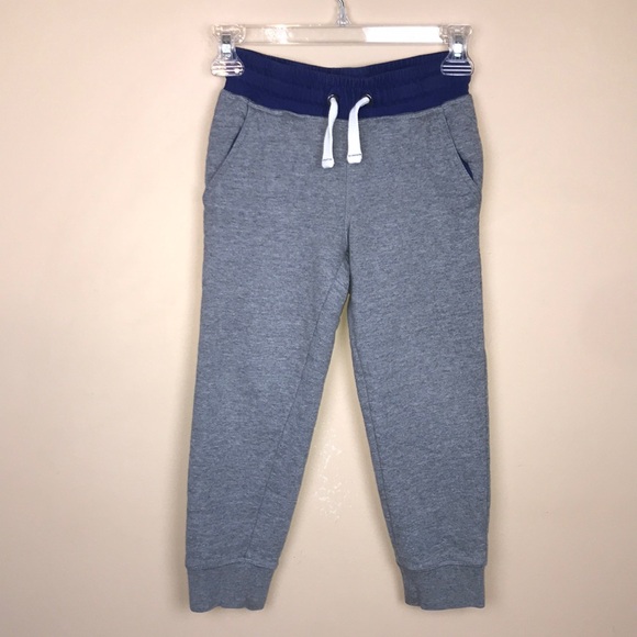 Boden Other - Boden Johnnie B Boys’ Gray Blue Faux Fur Lined Drawstring Jogger Sweatpants